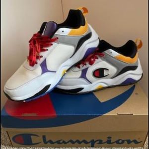 Champion 93EIGHTEEN BLOCK WHITE/MULTI size 10.5